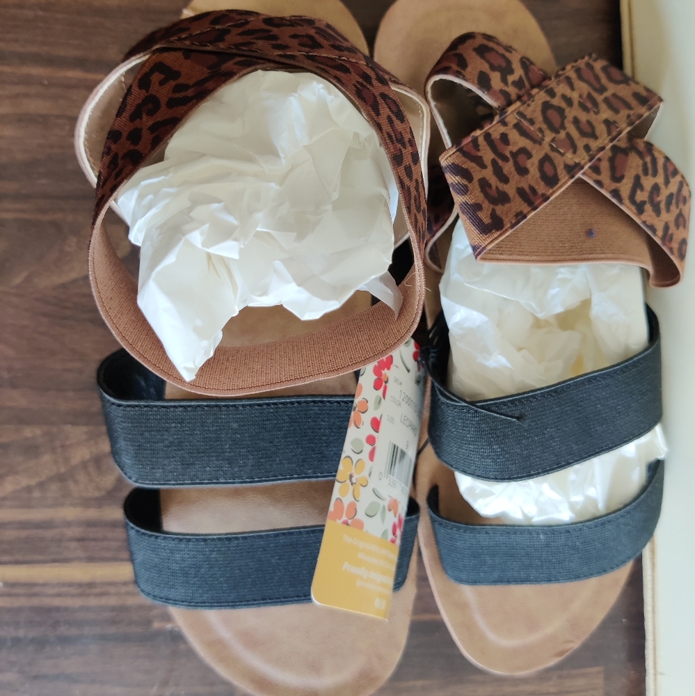 Leopard Muks LUKS women's sandals